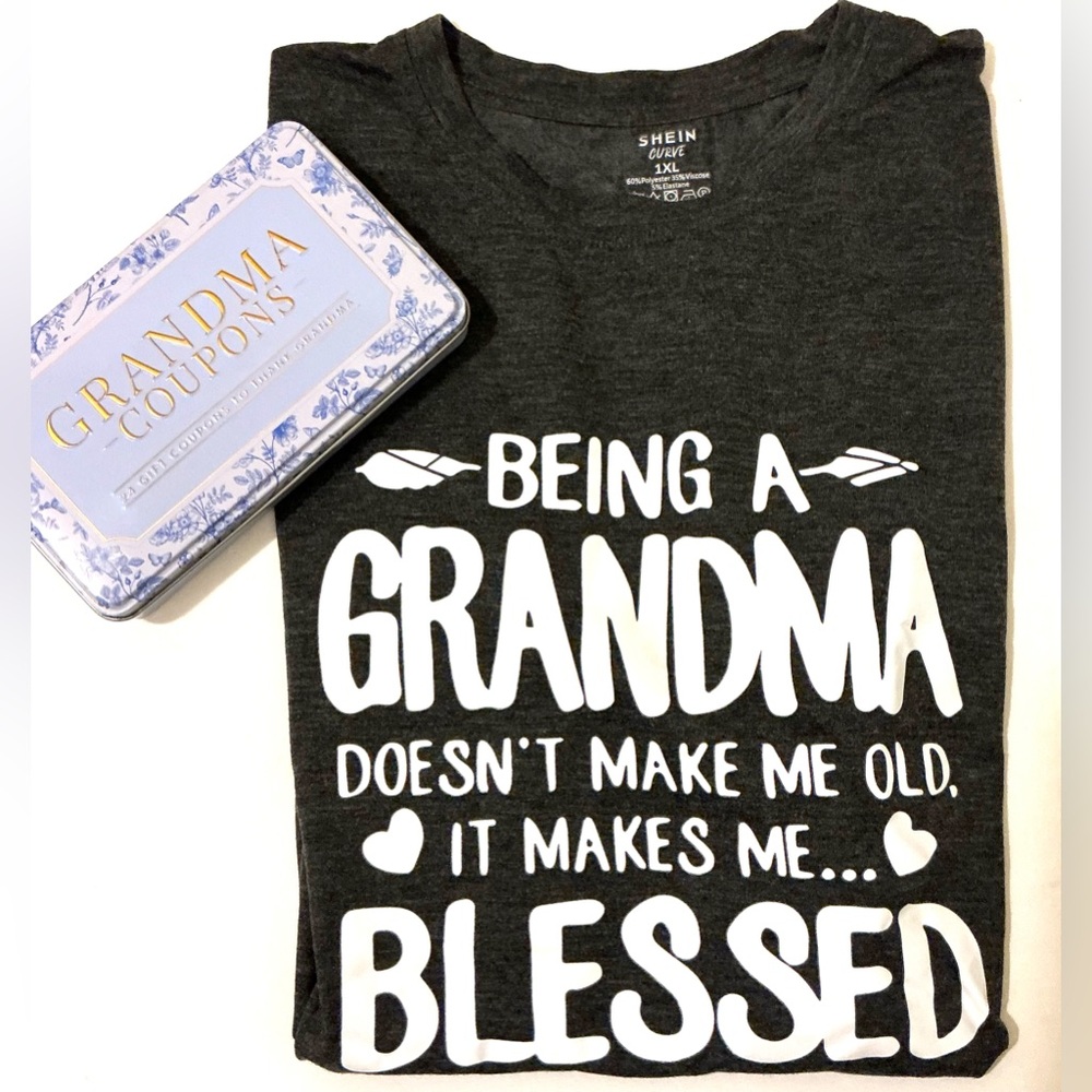 SHEIN Charcoal 'Grey Being a Grandma' T-shirt Bundle